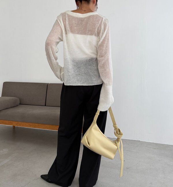  「テンセルウールホックカーディガン」|カーディガン|