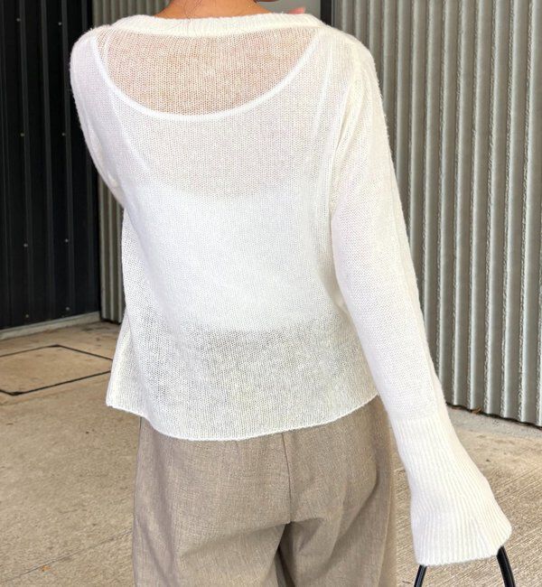  「テンセルウールホックカーディガン」|カーディガン|