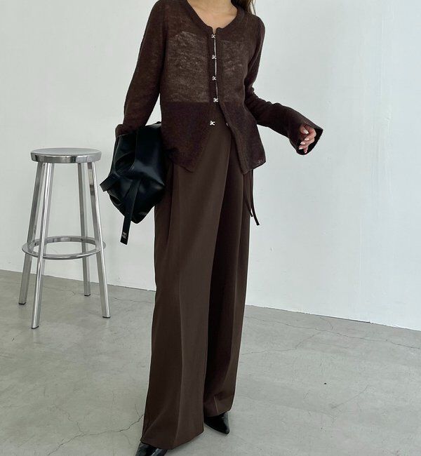  「テンセルウールホックカーディガン」|カーディガン|