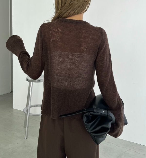  「テンセルウールホックカーディガン」|カーディガン|