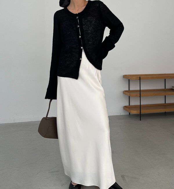  「テンセルウールホックカーディガン」|カーディガン|