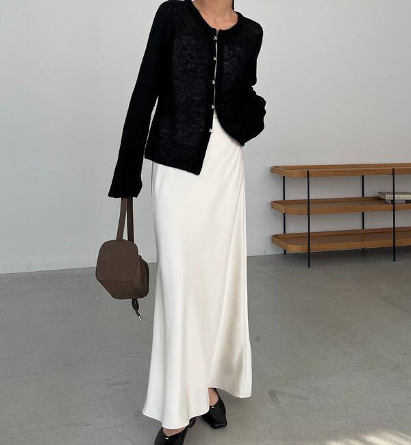  「テンセルウールホックカーディガン」|カーディガン|