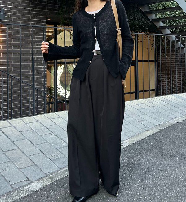  「テンセルウールホックカーディガン」|カーディガン|