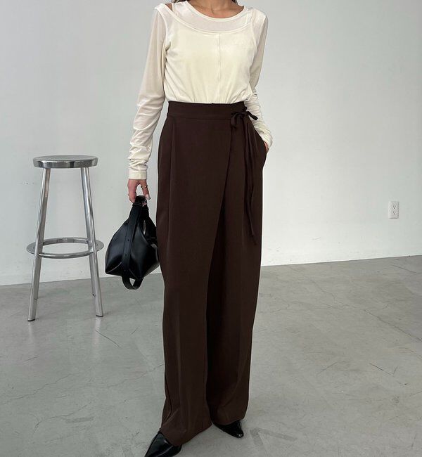  「レイヤードベロアTシャツ」|Tシャツ・カットソー|