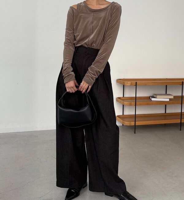  「レイヤードベロアTシャツ」|Tシャツ・カットソー|