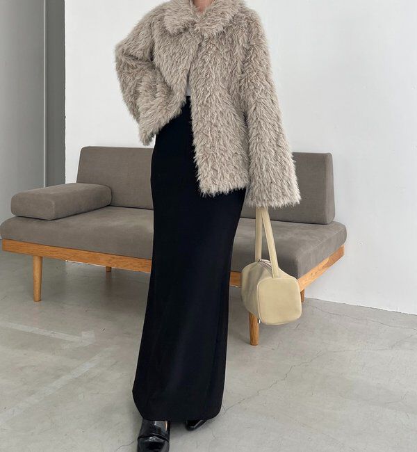  「【サイズ展開あり/軽量】MIXファースタンドカラーコート」|その他|