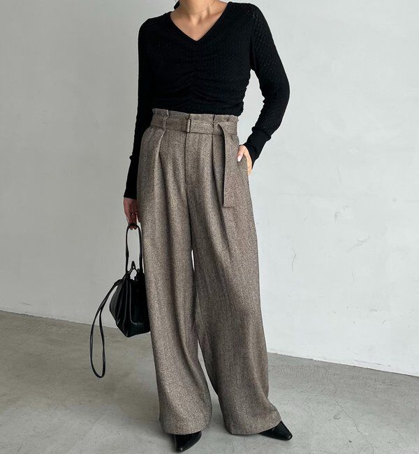  「起毛レースプルオーバー」|ニット・セーター|