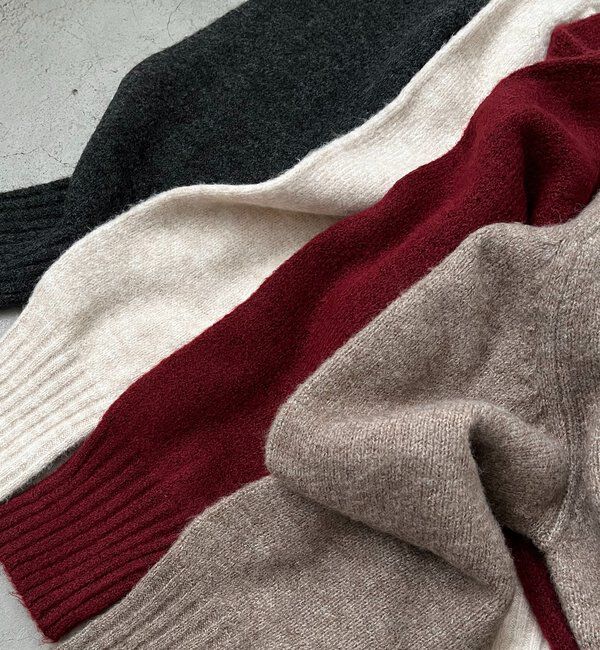  「【前後2WAY】もちふわ2WAYスキッパーニット」|ニット・セーター|