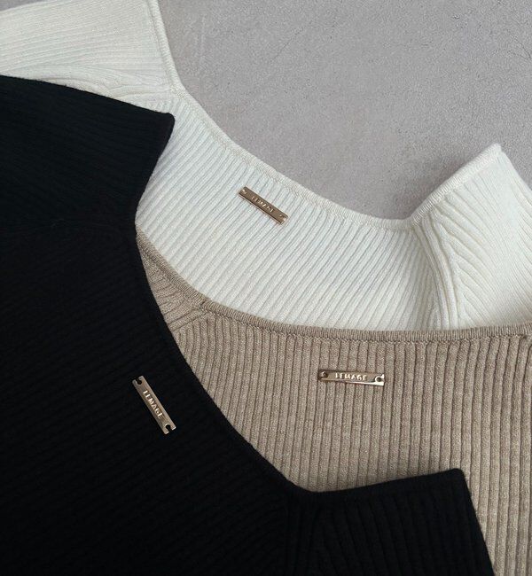  「スクエアパフニット」|ニット・セーター|