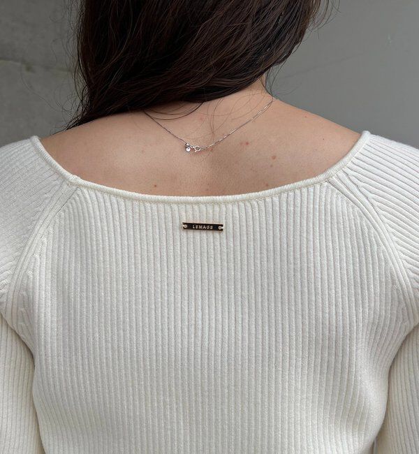  「スクエアパフニット」|ニット・セーター|