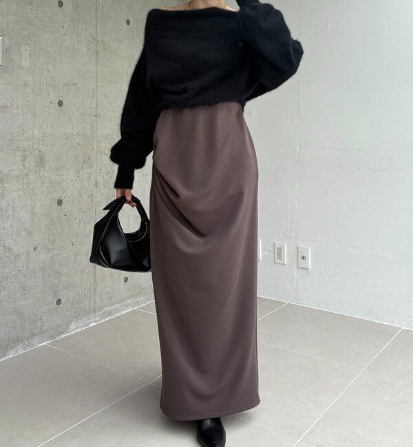  「カットドレープスカート」|スカート|