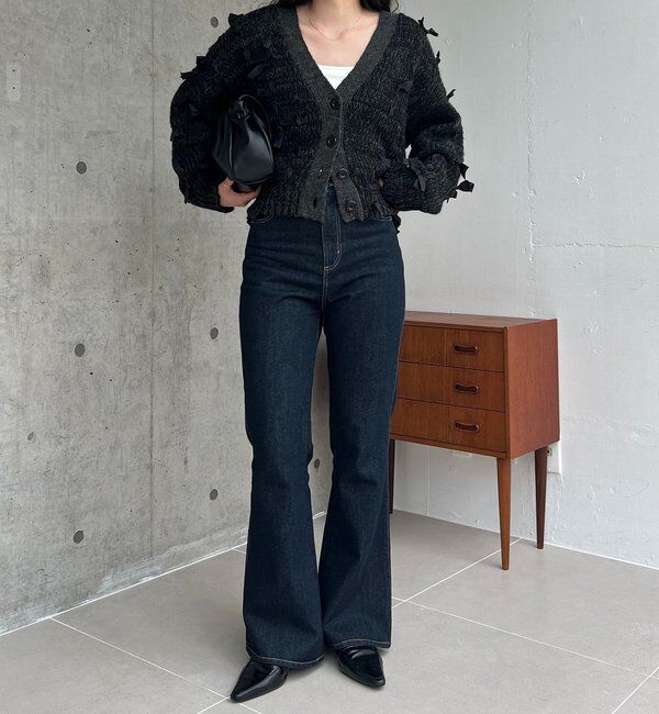  「リボンニットカーディガン」|カーディガン|