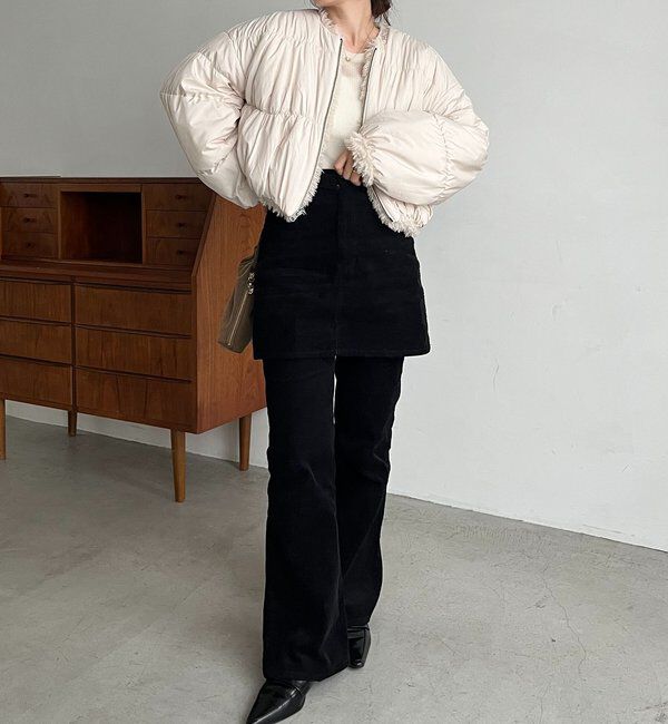  「【リバーシブル】〈C.L〉ボアリバショートジャケット」|ブルゾン・スタジャン|