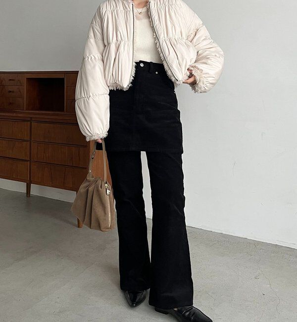  「【リバーシブル】〈C.L〉ボアリバショートジャケット」|ブルゾン・スタジャン|