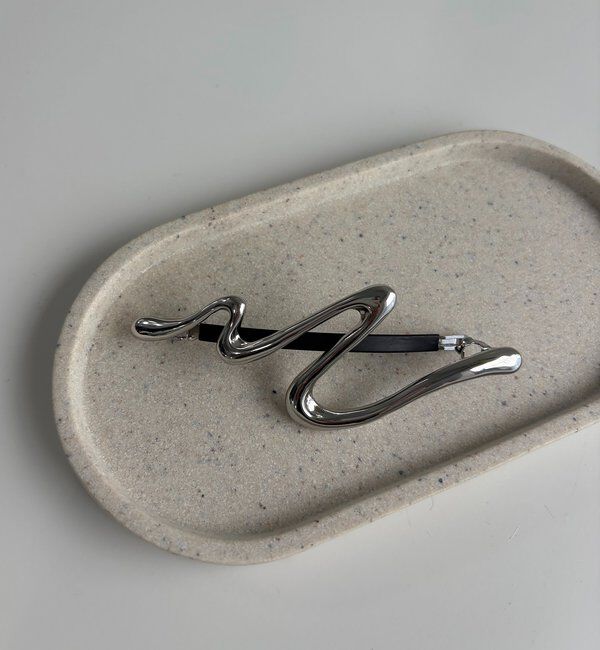  「【WEB限定】〈GOLDY/ゴールディ〉カーブラインスリムバレッタ2」|リング|シルバー