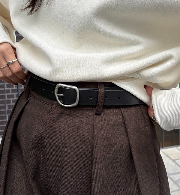  「ニュアンスバックルスリムベルト」|ベルト|