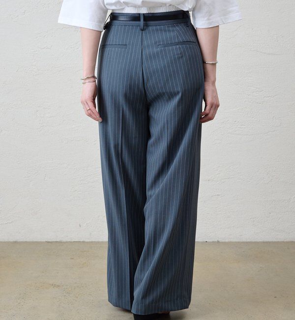  「《セットアップ着用可》ストライプウエストデザインパンツ」|チノ|