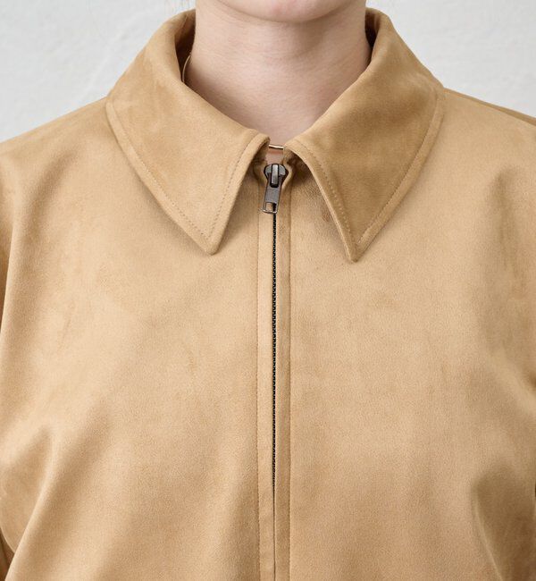  「《セットアップ着用可能》フェイクスウェードブルゾン」|ブルゾン・スタジャン|