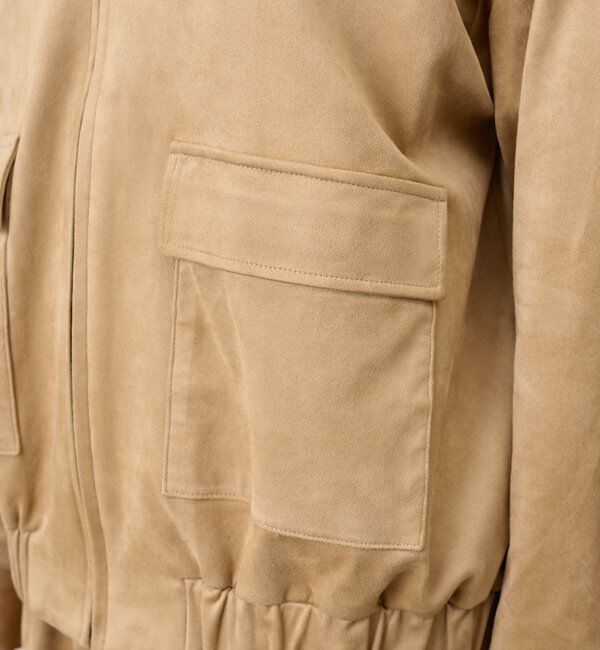  「《セットアップ着用可能》フェイクスウェードブルゾン」|ブルゾン・スタジャン|