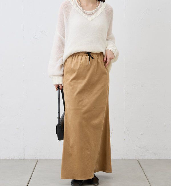  「《セットアップ着用可能》フェイクスウェードスカート」|スカート|