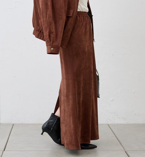  「《セットアップ着用可能》フェイクスウェードスカート」|スカート|