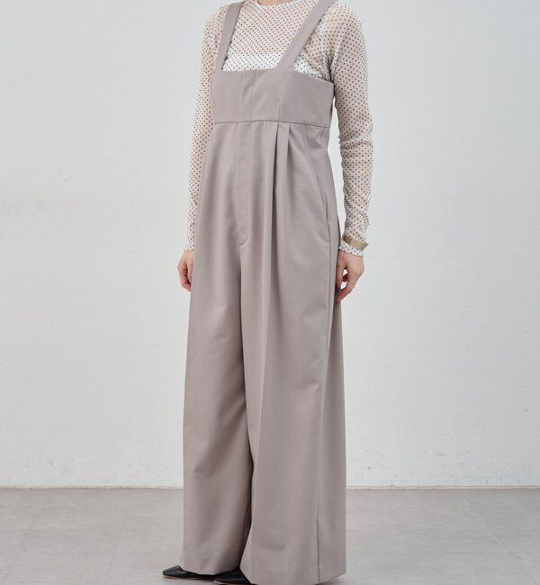  「ハイウエストサロペット」|オールインワン|