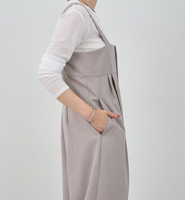  「ハイウエストサロペット」|オールインワン|