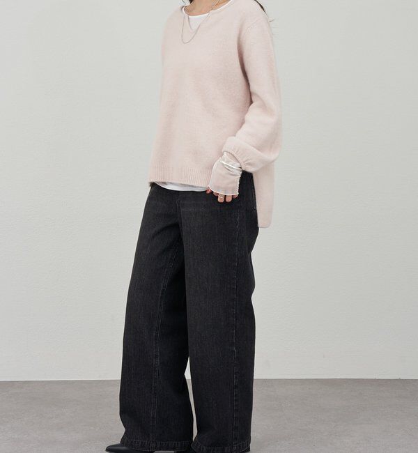 「ファーウールキーネックニット」|ニット・セーター|