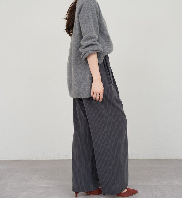  「ファーウールキーネックニット」|ニット・セーター|