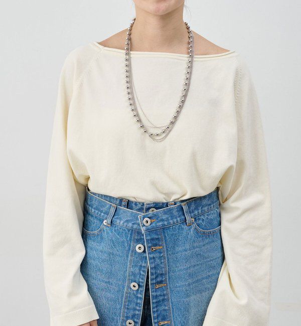  「クロップドルーズニット」|ニット・セーター|