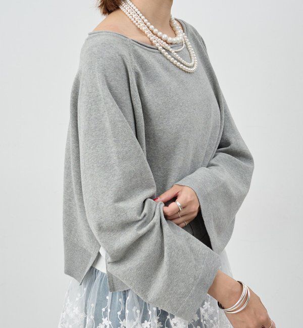  「クロップドルーズニット」|ニット・セーター|