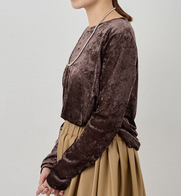  「シアーベロアトップス」|Tシャツ・カットソー|