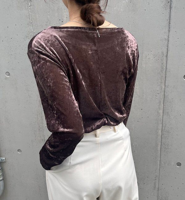  「シアーベロアトップス」|Tシャツ・カットソー|