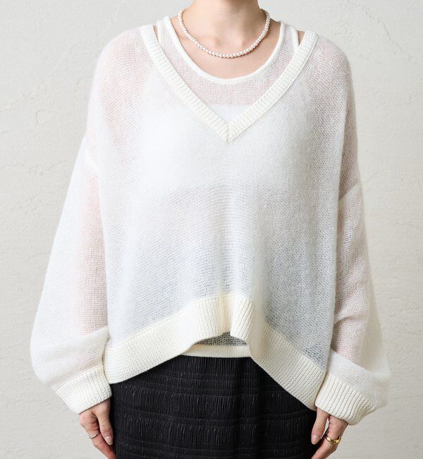  「レイヤードシアーニット」|ニット・セーター|