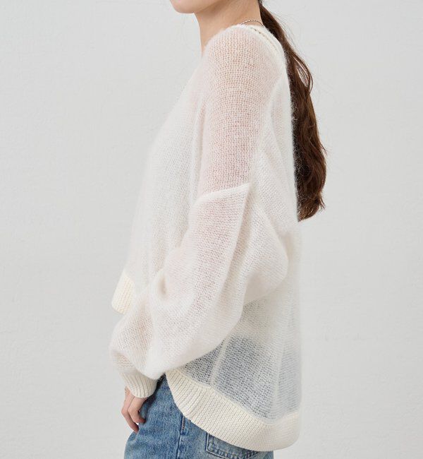  「レイヤードシアーニット」|ニット・セーター|