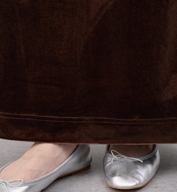  「【新色登場】【セットアップ対応】ベロアタイトスカート」|スカート|