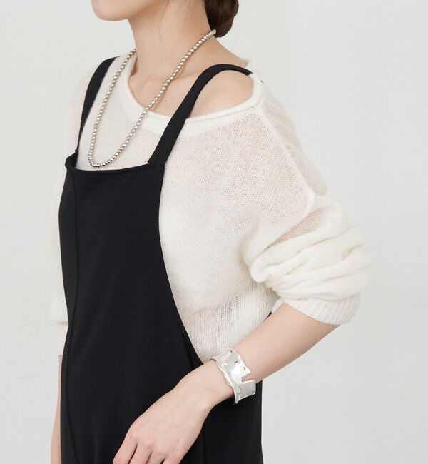  「《インフルエンサー@kanako_ikiコラボ》シアーウールプルオーバー」|ニット・セーター|