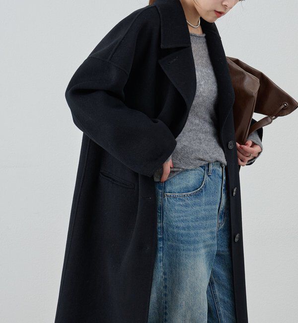  「ビッグカラーリバーロングコート」|その他|