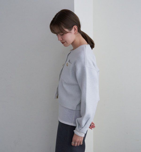  「ラメニットカーディガン」|カーディガン|