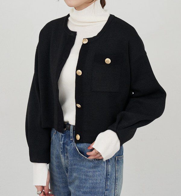  「ラメニットカーディガン」|カーディガン|