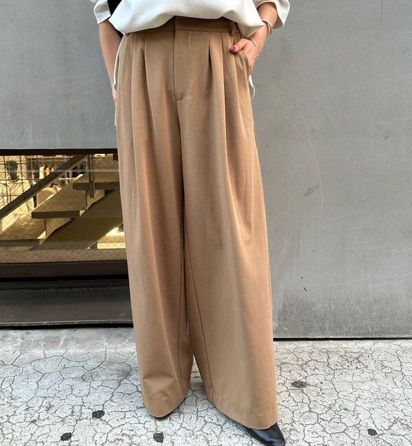  「【インフルエンサー＠tsuru00コラボ】3タックスラックスパンツ」|チノ|