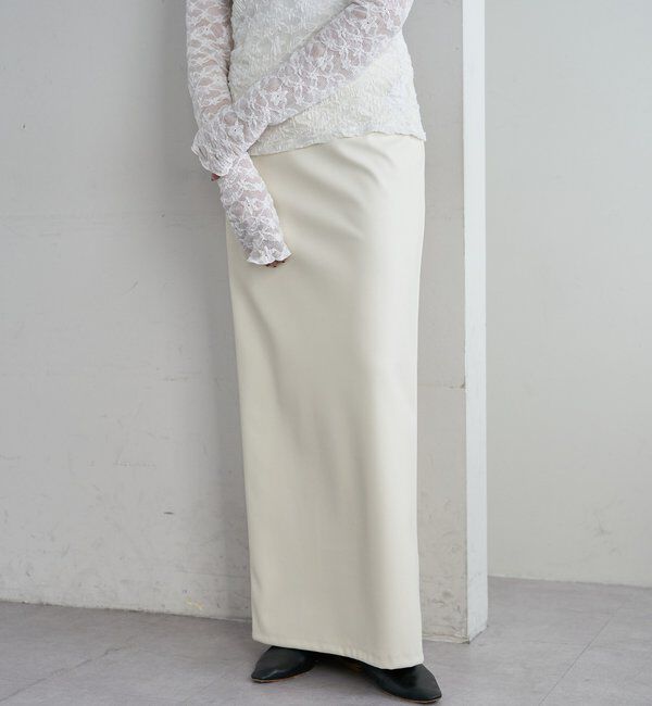  「レザーマキシスカート」|スカート|