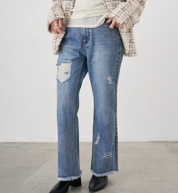  「【26SS予約】クラッシュデニム」|デニム|