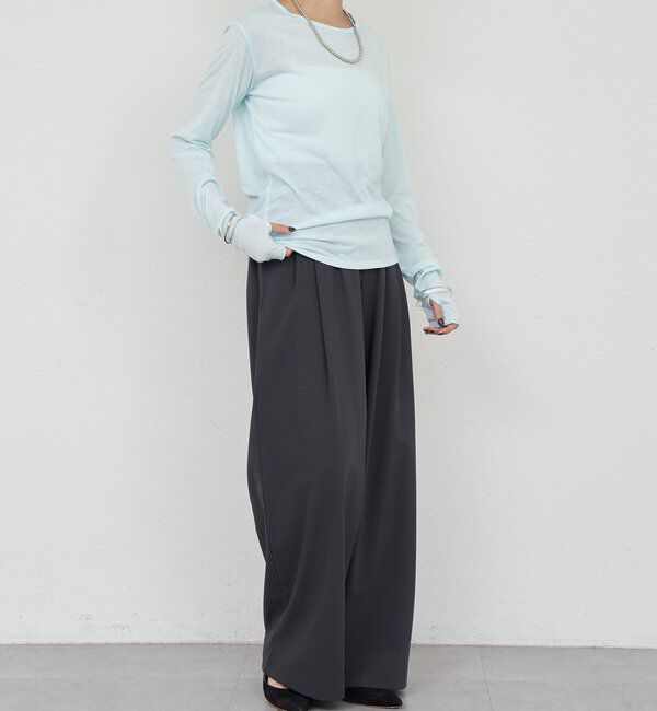  「シアーロングスリーブTEE」|Tシャツ・カットソー|