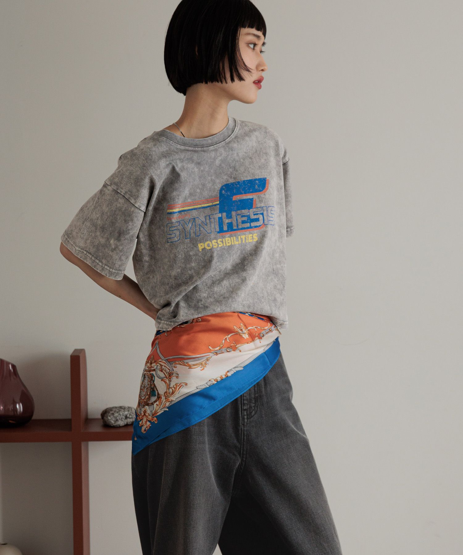 LOWRYS FARM「カコウロゴショートＴＥＥ」|Tシャツ・カットソー|