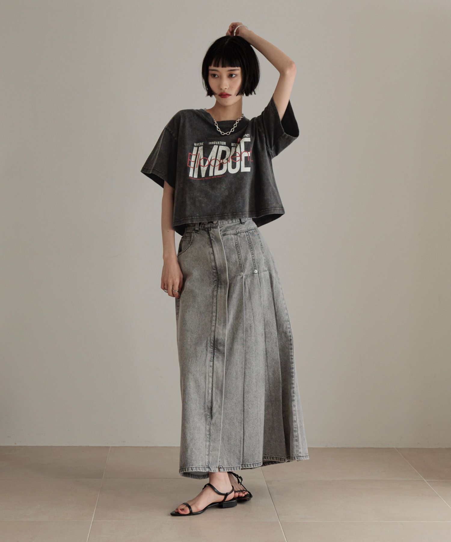 LOWRYS FARM「カコウロゴショートＴＥＥ」|Tシャツ・カットソー|