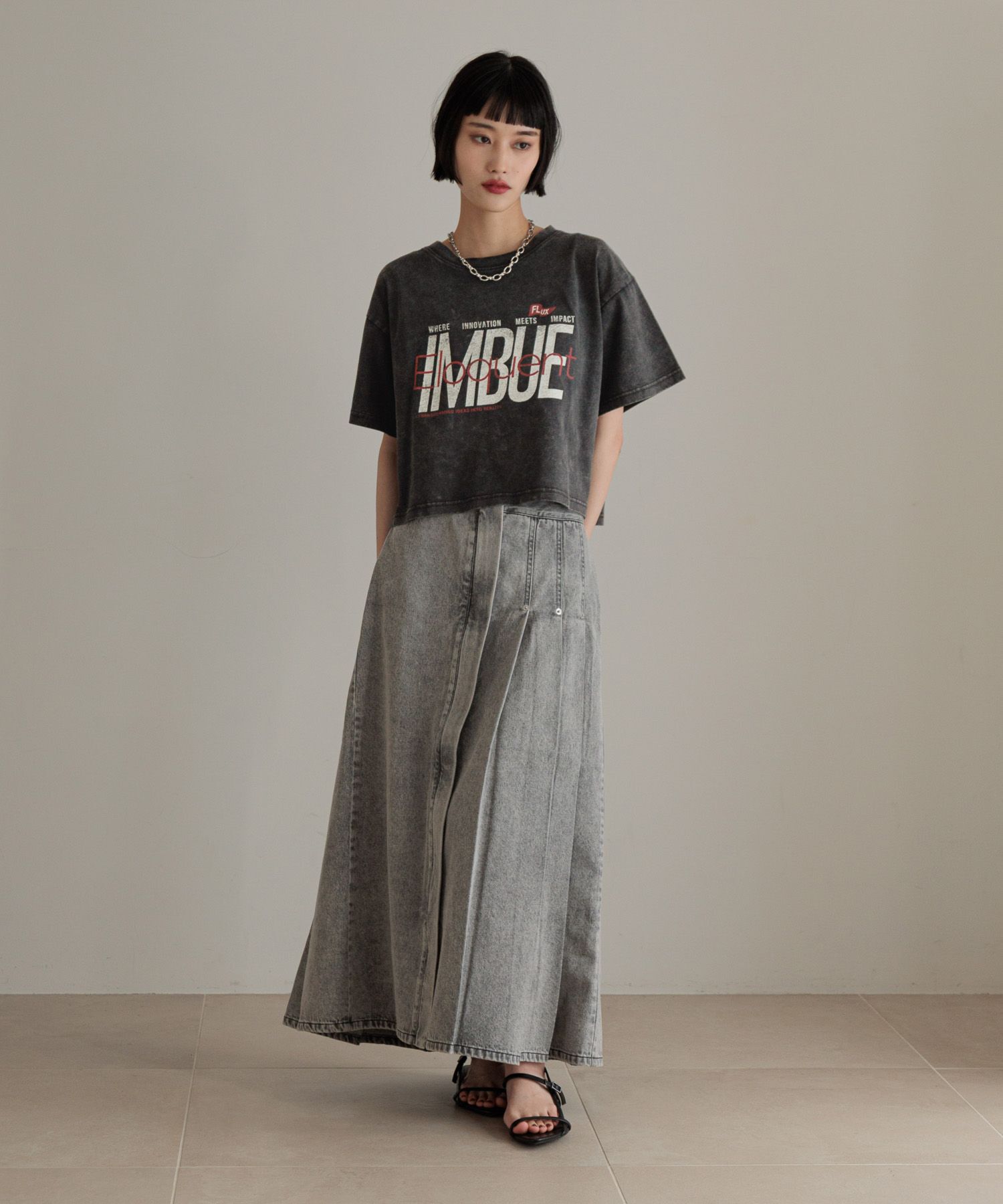 LOWRYS FARM「カコウロゴショートＴＥＥ」|Tシャツ・カットソー|