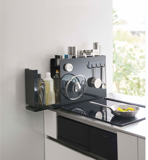 collex「【tower】 隠せる調味料ラック」|食器・キッチングッズ|ブラック