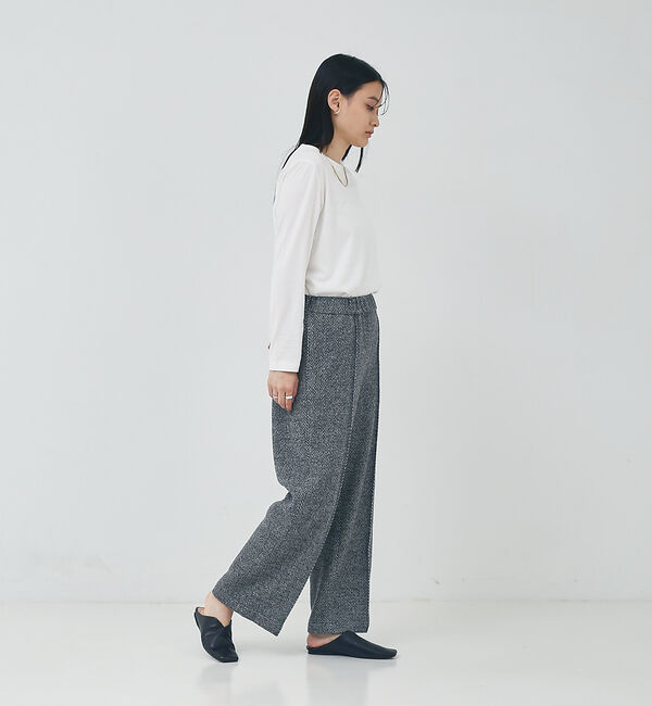 collex「ジャガードヘリンボーンセミワイドパンツ」|その他|