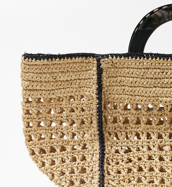 collex「【別注】ラフィア透かし編バッグ」|かごバッグ|